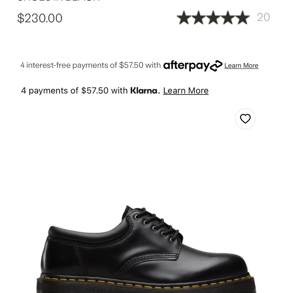 Doc Martens 8053 Leather Platform Casual Shoes